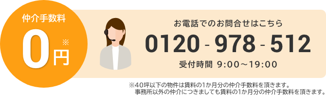 お電話でのお問合せ