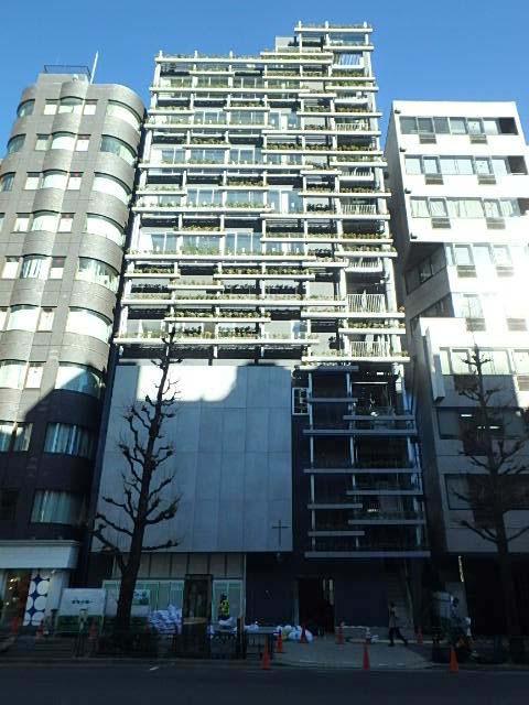 「恵比寿SAビル」壁面緑化が施されたファサード🌳恵比寿エリアでもひときわ目を引く物件